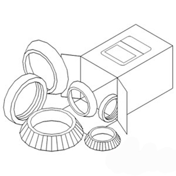 Aftermarket WBKIH2 Wheel Bearing Kit Fits International 460 504 544 606 656, Tractors WBKIH2 - main